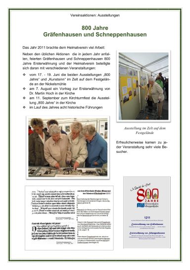 800 Jahre Gräfenhausen/Schneppenhausen - 2011