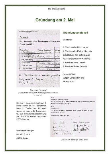 Gründungsprotokoll - 1978